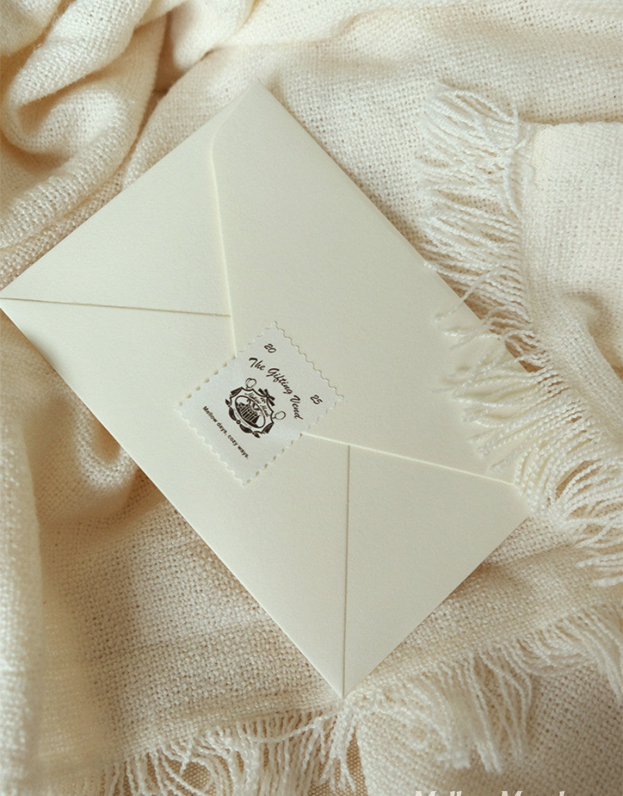 Original Handmade Fabric Blue Striped Card - "My Number One"