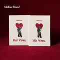 Wedding Vows Card White Set - "His & Her"  Wedding Keepsake