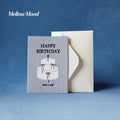 Handmade Denim Fabric Birthday Card - "Happy Birthday"