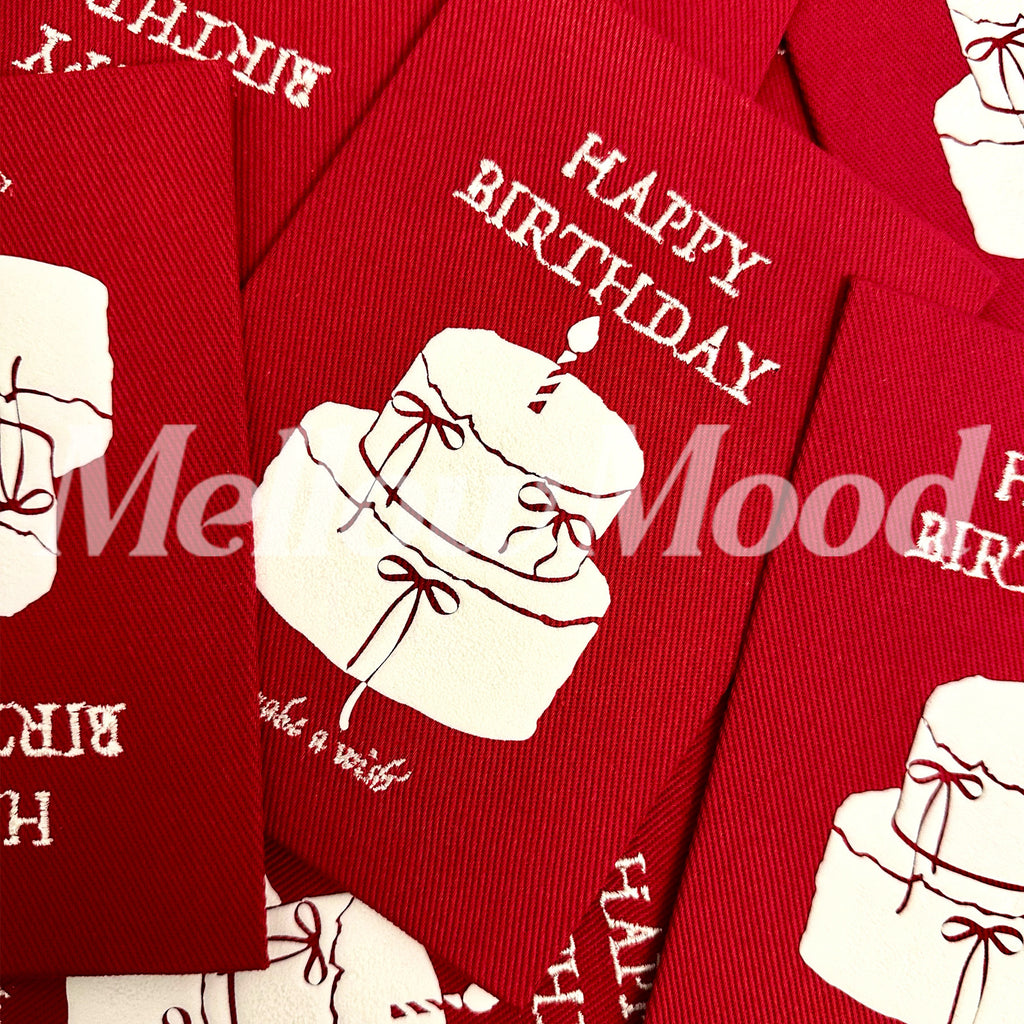 Original Handmade Fabric Greeting Card - "Make a Wish"